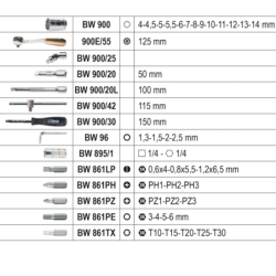 COFFRET CLIQUET KS TOOLS 1/4 46 DOUILLES ET ACCESS