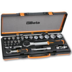 COFFRET CLIQUET DOUILLES 1/4-1/2 +ACCESS 902A/C22
