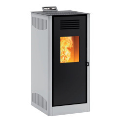 POELE A GRANULES INVICTA MIRANO 8 GRIS WIFI 8KW