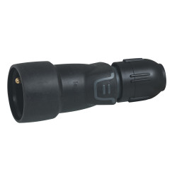PROLONGATEUR 2P+T FR CAOUTCHOUC NOIR AUTO