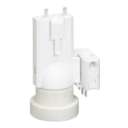 DOUILLE DCL E27 BLANCHE + FICHE DCL