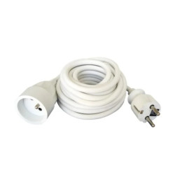 PROLONGATEUR 5m 2P+T HO5VV-F 3G1.5 BLANC