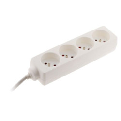 BLOC 4x2P+T CORDON 1m BLANC