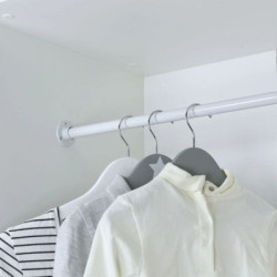 SUPPORT EXT.FERME TUBE PEND.D19 BLANC SB2
