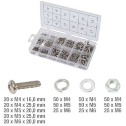 ASSORT KS TOOLS VIS ECROUS INOX M4-M6 BTE 475 P