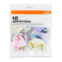 LOT 18 COUVERCLES CONFITURIERS 82mm LE PARFAIT
