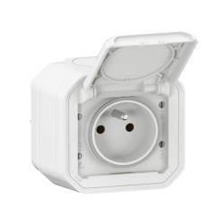 PRISE 2P+T PLEXO 16A BLANC SAILLIE