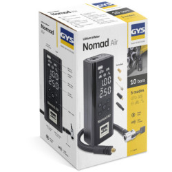 COMPRESSEUR GYS NOMAD AIR 10 BARS 30L/MIN SANS FIL
