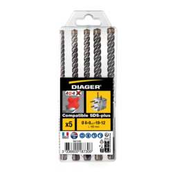 COFFRET 5 FORETS BETON DIAGER 4G4 6 A 12MM