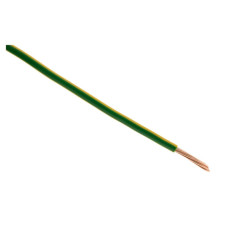 FIL TERRE 10mm2 VERT/JAUNE LE METRE