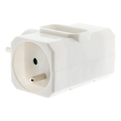 TRIPLITE 2X2P+T 2P 16/6A LATERALE BLANC