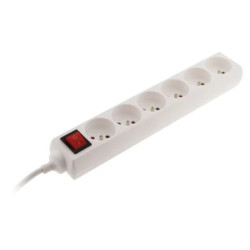 BLOC 6x2P+T CORDON 1m INTER VOYANT BLANC