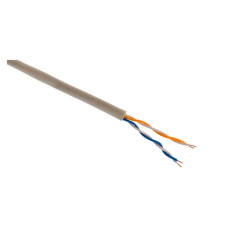 FIL TELEPHONE 4 PAIRES IVOIRE 10m