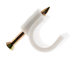 ATTACHE CABLE D8 BLANC SB20