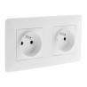 DOUBLE PRISE 2P+T ARTEZO 16A BLANC