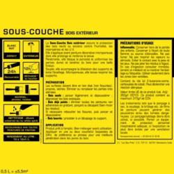 SOUS COUCHE J3 BOIS EXTERIEUR 0L5 BLANC MAT