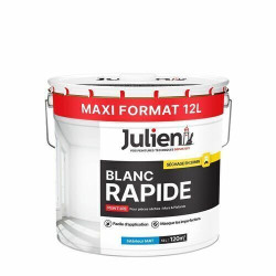 PEINTURE MATE JULIEN MURS/PLAFONDS BLANC 12L