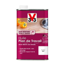 HUILE PLAN TRAVAIL INCOLORE MAT 0.5L PUR PROTECT