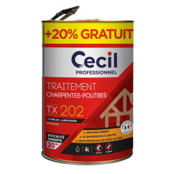 TRAITEMENT TX202 CHARPENTE POUTRE 5L+20%