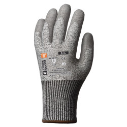 Gant en tricot HPPE anti-coupure gris