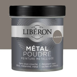 PEINTURE METAL POUDRE MAT ALUMINIUM 0.5L