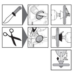 AFFUTE CISEAUX/COUTEAUX P.OUTIL 6mm