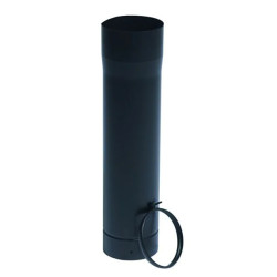 TUYAU TELESC D153 EMAIL NOIR MAT 0m50
