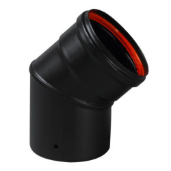 COUDE BR 45 EMAIL NOIR MAT D80 (GRANULES)