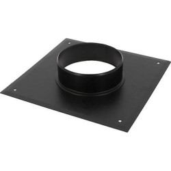 PLAQUE CONNEXION CHEMINEE NOIR ø80-125 BIOTEN