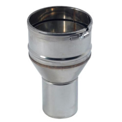 RACCORD POELE-TUBAGE INOX D80 M 80-86 VISSER