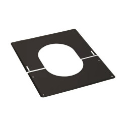 PLAQUE DE FINITION 30 A 45 INOX 125 NOIRE