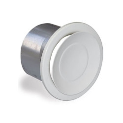 BOUCHE DIFFUSEUR AIR CHAUD REGL. D125 LAITON