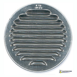 GRILLE METAL ENCASTRER D120 ALU MOUSTIQUAIRE