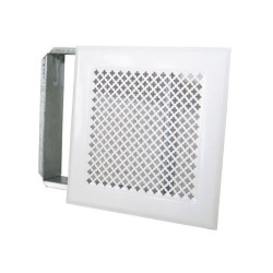 GRILLE CHEMINEE BLANC 170x170 PRECADRE SB