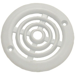 GRILLE PLAST APPLIQUE D64 BLANC