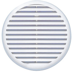 GRILLE PLAST A RESSORT D80/125 BLANC MOUSTIQUAIRE