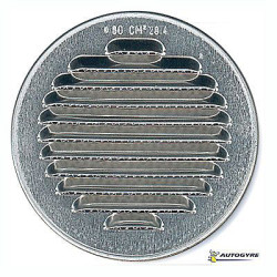 GRILLE METAL ENCASTRER D80 ALU MOUSTIQUAIRE