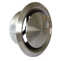 BOUCHE INOX AERATION/INSUFFLATION 125 REGLABLE