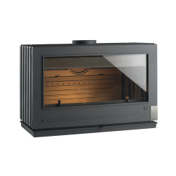 POELE A BOIS FONTE INVICTA PRESTON 12KW NOIR