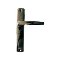Ensemble de porte en zamak chromé, entraxe 165 mm