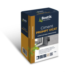 CIMENT PROMPT VICAT BEIGE 1kg BOSTIK