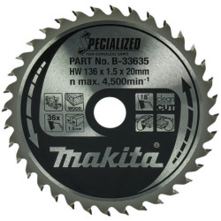 LAME SCIE CIRC MAKITA 136x1x20 Z36