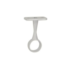 SUPPORT MILIEU FIXE TUBE PEND.D19 BLANC SB