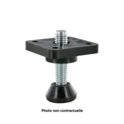 VERIN REGLABLE/PLAT. M8X45 NOIR SB2