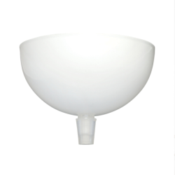 PAVILLON METAL ROND D.100MM BLANC