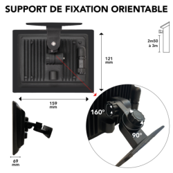 PROJECTEUR EXT LED FULLSCREEN 20W 1600LM