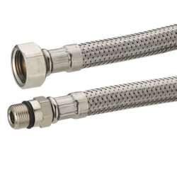 FLEXIBLE ALIM INOX DN8 F 15X21 M 10X100 LG30cm