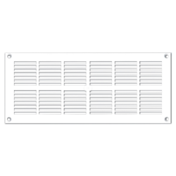 GRILLE PLAST A VISSER 251x108 BLANC MOUSTIQUAIRE