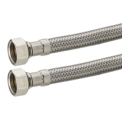 FLEXIBLE ALIM INOX DN8 FF 12X17 LG 100 CM