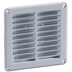 GRILLE PLAST A VISSER 100x100 BLANC MOUSTIQUAIRE